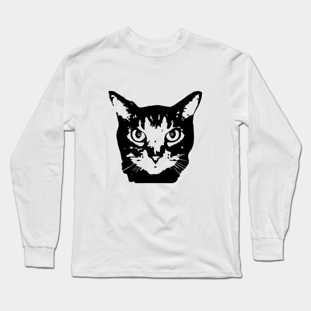 Punk Rock Cat - black Long Sleeve T-Shirt by NickiPostsStuff